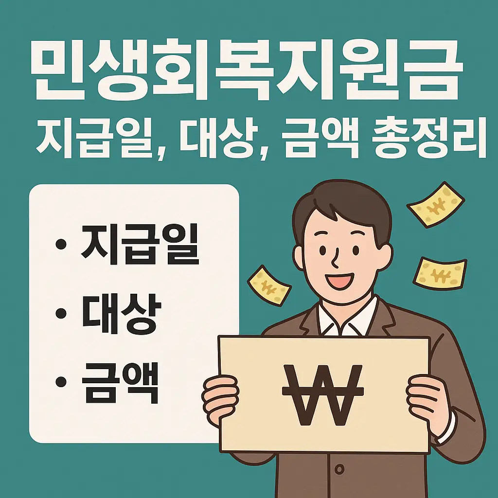 민생회복지원금을 지급일 안내